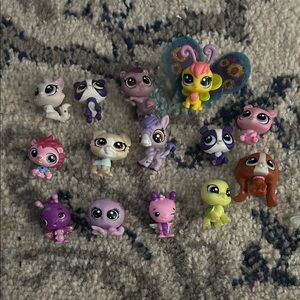 Littlest Pet Shop Mini Colorful Small Pet Figurine Set